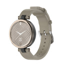 Smart Watch Strap for Garmin Lily Woman Leather Watch Band w/ Tool (Khaki) Newly