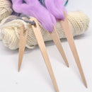 5pcs Crafts Tapestry DIY Wooden Big Eye Needle Needlework Yarn Knitting Sewing