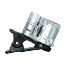 60X Phone Clip Microscope Camera with Lamp Magnifying Glass for Photographing