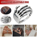 Skeleton Hand Silber Plt verstellbarer Daumenring Damen Schmuck Geschenk.
