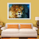 5D DIY Round Drill Diamond Painting Lion Cross Stitch Embroidery Needlework