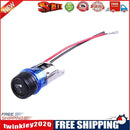 12V Cigarette Lighter Assembly Car Motorcycle Boat Power Socket Plug (Blue)