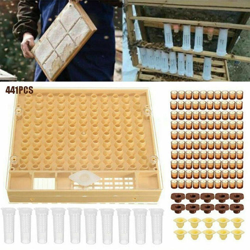 120pcs Bee Cell Cups Queen Rearing System Beekeeping Tool Cultivating Box Newly