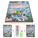 DIY Lotus Special Shaped Diamond Painting 50 Pages A5 Notebook Sketchbook Crafts