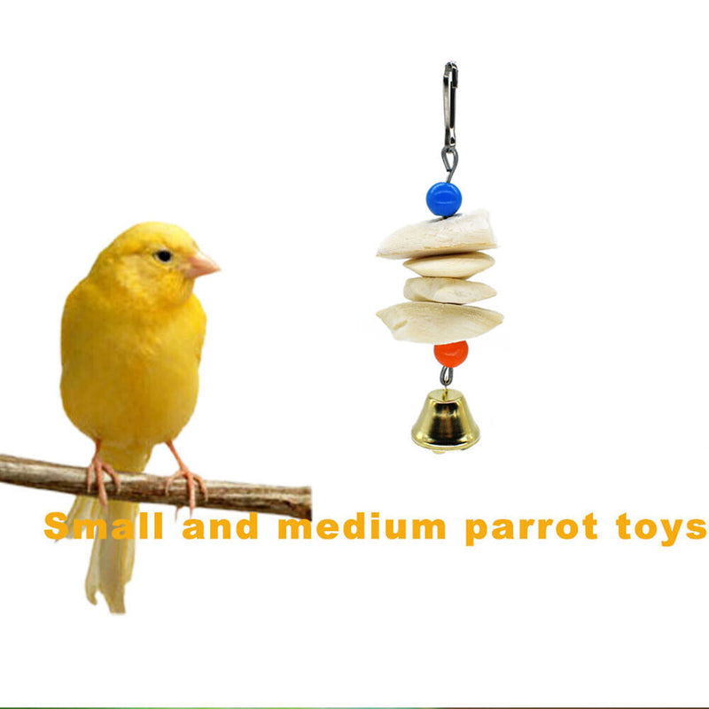 Parrot Chew Toys Mouth Molars Hanging String Toys for Calcium Supplementati