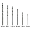 60pcs Drill Bits Straight Shank High Speed Steel Twist Drill Bits (White) Newly