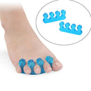 2pcs Soft Form Toe Separators Flexible Finger Spacer for Manicure Pedicure
