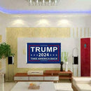 Trump 2024 President Flag Take Save America Back 3x5 D8FJ Feet Donald P2F0
