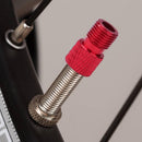 MTB Bike Valve Converter Bicycle Presta to Schrader Valve Adapter (Red) Newly