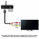 Black Practical HDMI Male To 3 RCA Cable Adapter Audio Video AV Cord 1080P 5FT
