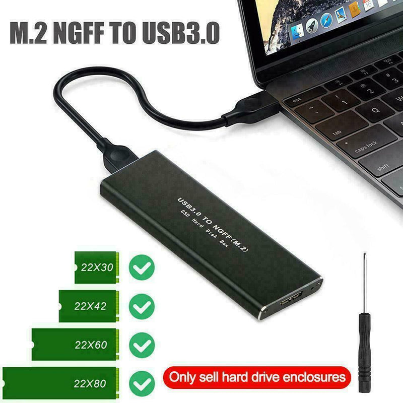 M.2 SATA SSD to USB 3.0 Externals SSD Readers Converter I2J8 UASP Enclosure O0E0