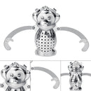 Monkey Shape Tea Infuser Loose Leaf Strainer Herbal Filter Tray Spice Newly