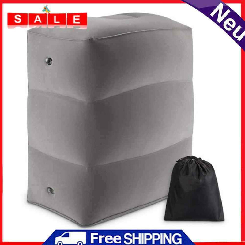 Inflatable Foot Rest Pad Portable Travel Sleeping Footrest Pillow for Car Plane