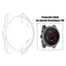 Plated TPU Case for Garmin Forerunner 745 Cover Bumper Protector (Clear) Newly