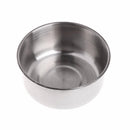 Stainless Steel Bird Feed Bowl Antirust Parrot Food Water Plate Kit (S 10CM