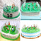 Decorations Set of 9 Soccer Toppers Football Toppers for Birthday Cake Cupcakes