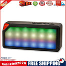 Portable Wireless Bluetooth-compatible Stereo Speaker with Colorful LED Lig
