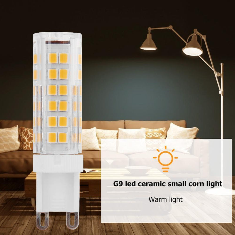 5pcs LED Bulb G9 Corn Light Bulb Spotlight Replace Halogen Lamp(Warm White)