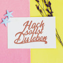 Paper Card Embossing German Words Metal Cutting Dies Stencils DIY (H5994) Newly