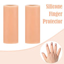 2*Silicone Tubes Protector Pain Relief Sleeve Cover Sport Picking Finger Cover_