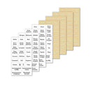 8 Sheets French Spice Herb Storage Jar Labels Stickers Decals Stickers G9J4