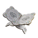 Wood Eid Al-Fitr Islamic Bookshelf Bible Quran Koran Holy Book Stand (D)