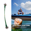 20pcs Anti-bite Fishing Line Steel Wire Leader Fishing Tackle (25cm Green) Newly