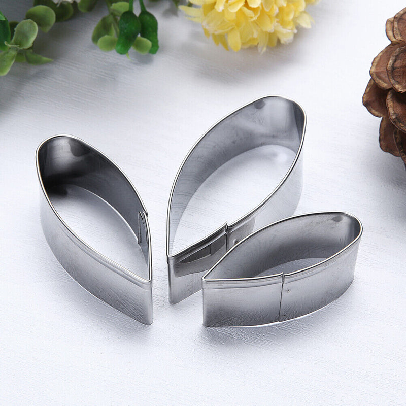 3pcs/set Gerbera Daisy Flower Petal Metal Fondant Cutters DIY Tools Newly