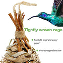 Hummingbird House, Hand-Woven Nesting, Window Garden Hanging Birdhouses Hut