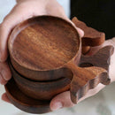 Seasoning Sauce Dish Wooden Flavored Vinegar Snack A Tableware Charm Plate T9F8
