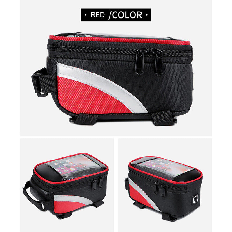 MTB Mountain Bike Bag Front Top Tube Mobile Phone Holder Cycling Bicycle Bags