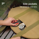 Outdoor Cast Iron Pot Storage Bags Cookware Frying Pan Organizer (Khaki) Newly