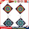 5D DIY Diamond Painting Earrings Double-sided Square Drop Earrings (RZ009) Newly