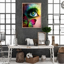 Green eyes 40x50cm Oil Paint By Numbers Picture DIY Painting M653