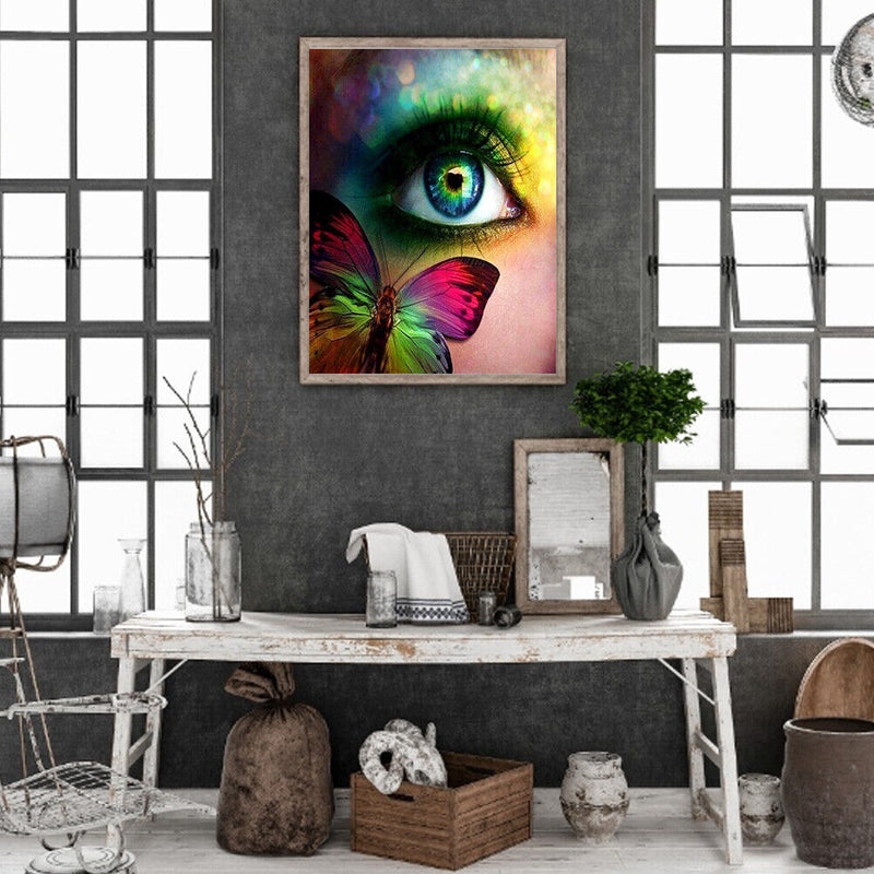Green eyes 40x50cm Oil Paint By Numbers Picture DIY Painting M653