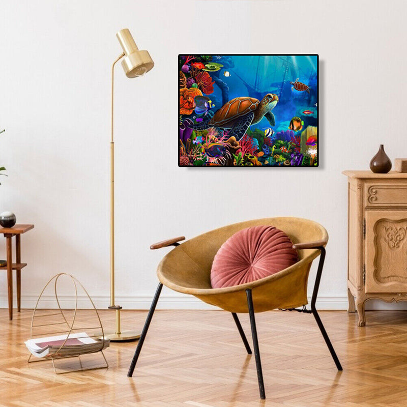 Sea Turtle 5D Full Square Drill Diamond Painting DIY Rhinestone Cross Stitch Kit