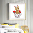 Part Drill Special Shaped DIY Cup Dog Rhinestones Picture 5D Diamond Painting