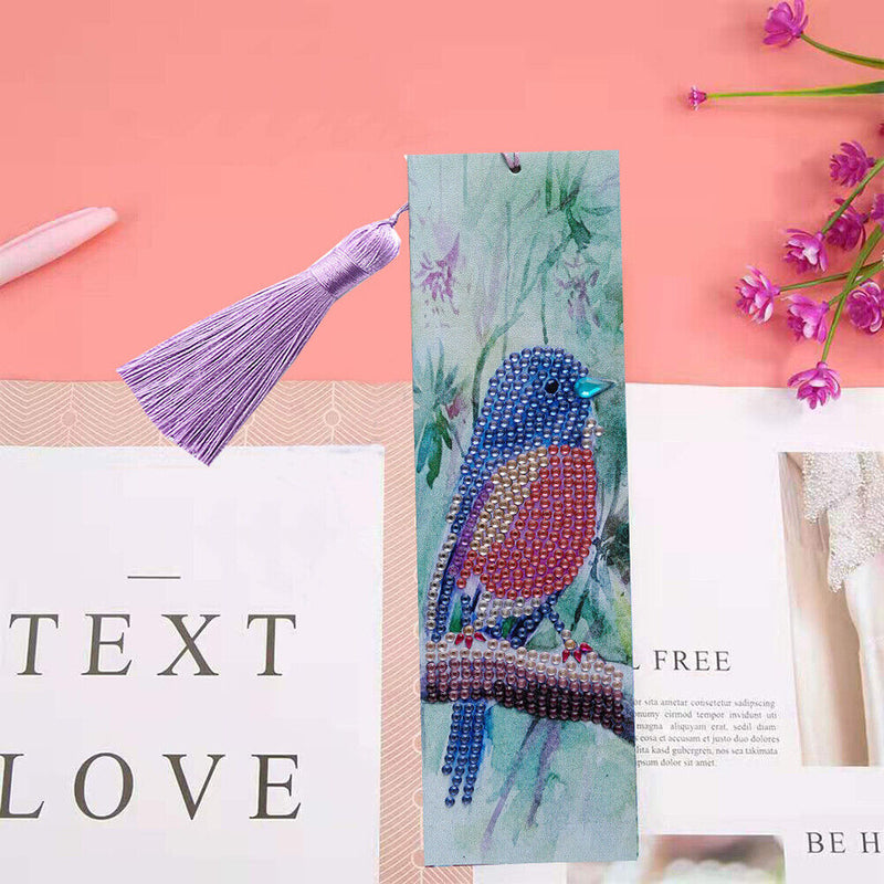 Special Shaped 5D DIY Cartoon Diamond Painting Bookmark (Bird - AA265) Newly