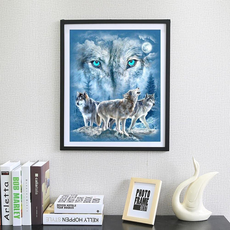 Wolf 5D Diamond Painting Embroidery DIY Cross Stitch Living Room Decor Gift