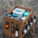 Wide Mouth Tool Bag - Large Capacity Camping Containers Storage (Sand) Newly
