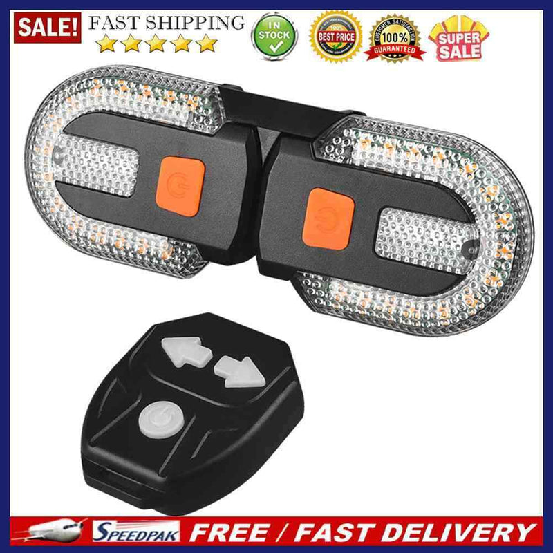 3 in 1 LED Remote Control Turn Signal Taillight Waterproof MTB Bike Rear La