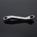 Double End Ratchet Wrench Ratcheting Spanner Gear Ring Metric Repair Hand Too