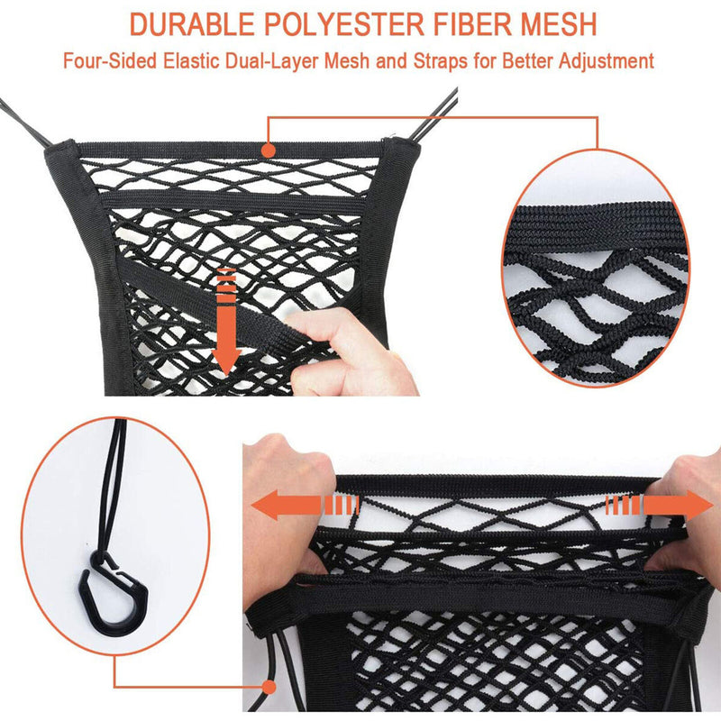 Car Organiser Net Stretchable Universal Three-Layer Storage Net Flexible Laye