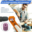 2-12.5mm Drill Bit Sharpener Corundum Grinding Wheel for Polishing (Orange)