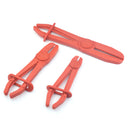 3pcs Fuel Water Line Hose Clamps Pinch Off Pliers Free Hands Tools (Red) Newly
