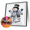 5D Diamond Painting Christmas Snowman Embroidery Cross Stitch Craft
