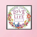 Partial Embroidery Love Life Needlework Stamped 14CT DIY Cross Stitch Kits Decor