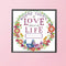 Partial Embroidery Love Life Needlework Stamped 14CT DIY Cross Stitch Kits Decor