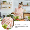 4PC Bamboo Scoop Flower Pattern Printed Kitchen Kitchenware Utensils Set L4X1