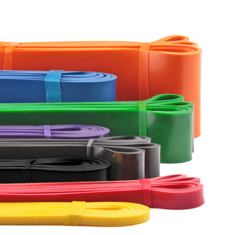 Elastic Resistance Band Exercise Gym Fitness Strength Belt (Orange 83mm)